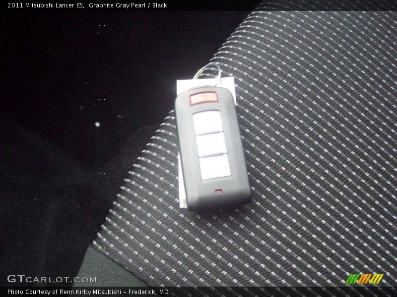 Graphite Gray Pearl / Black 2011 Mitsubishi Lancer ES