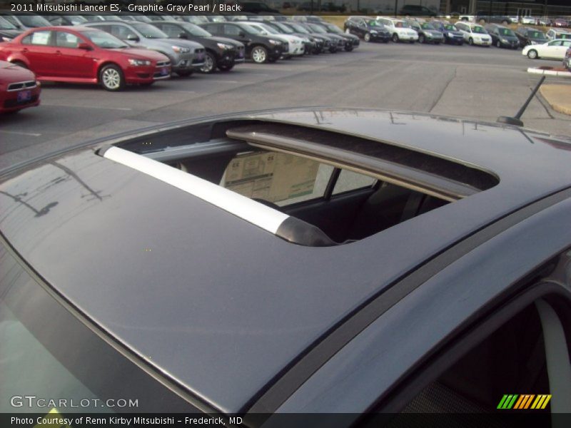 Graphite Gray Pearl / Black 2011 Mitsubishi Lancer ES