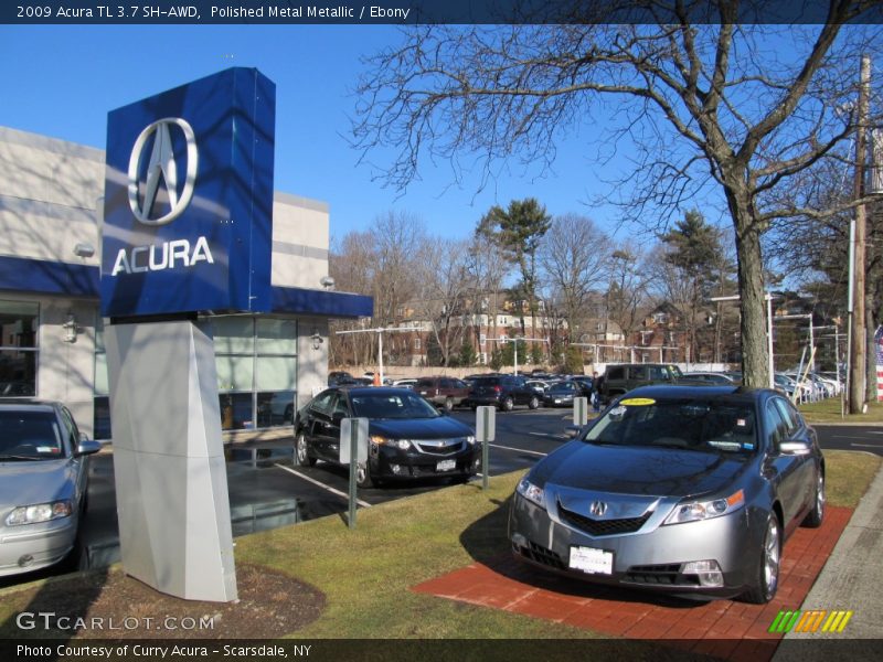 Polished Metal Metallic / Ebony 2009 Acura TL 3.7 SH-AWD