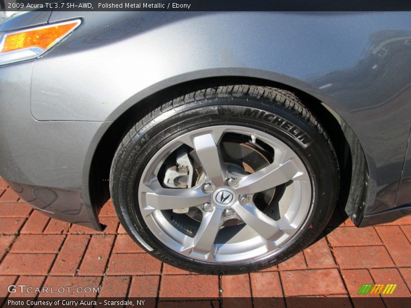 Polished Metal Metallic / Ebony 2009 Acura TL 3.7 SH-AWD