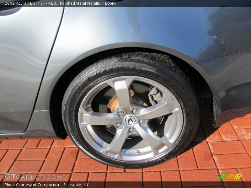 Polished Metal Metallic / Ebony 2009 Acura TL 3.7 SH-AWD