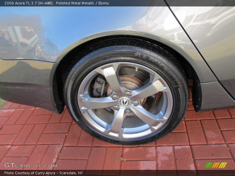 Polished Metal Metallic / Ebony 2009 Acura TL 3.7 SH-AWD