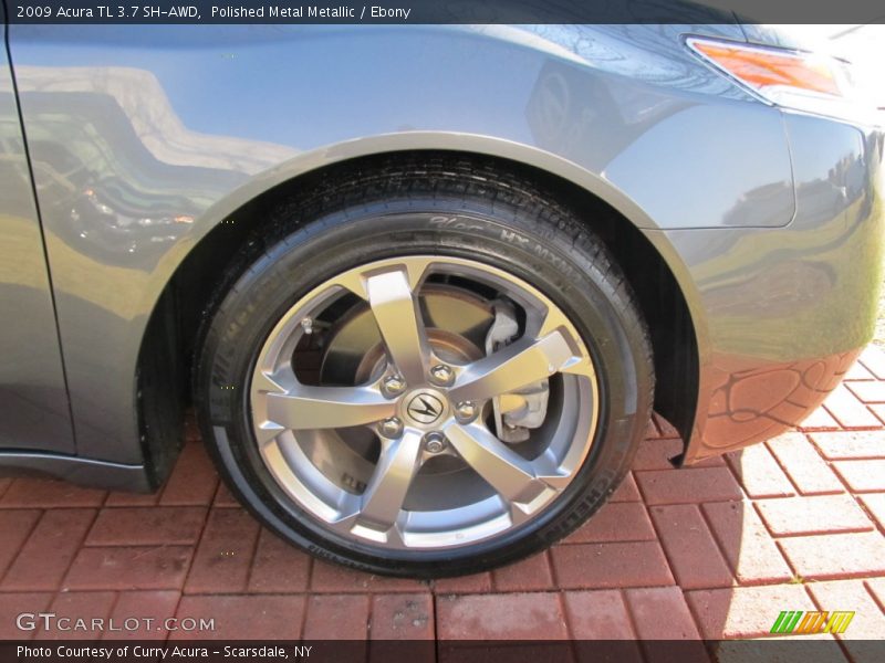 Polished Metal Metallic / Ebony 2009 Acura TL 3.7 SH-AWD