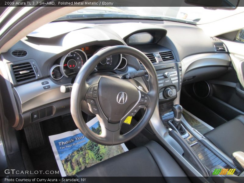 Polished Metal Metallic / Ebony 2009 Acura TL 3.7 SH-AWD