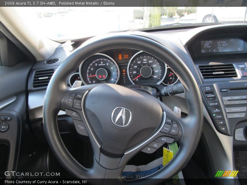 Polished Metal Metallic / Ebony 2009 Acura TL 3.7 SH-AWD