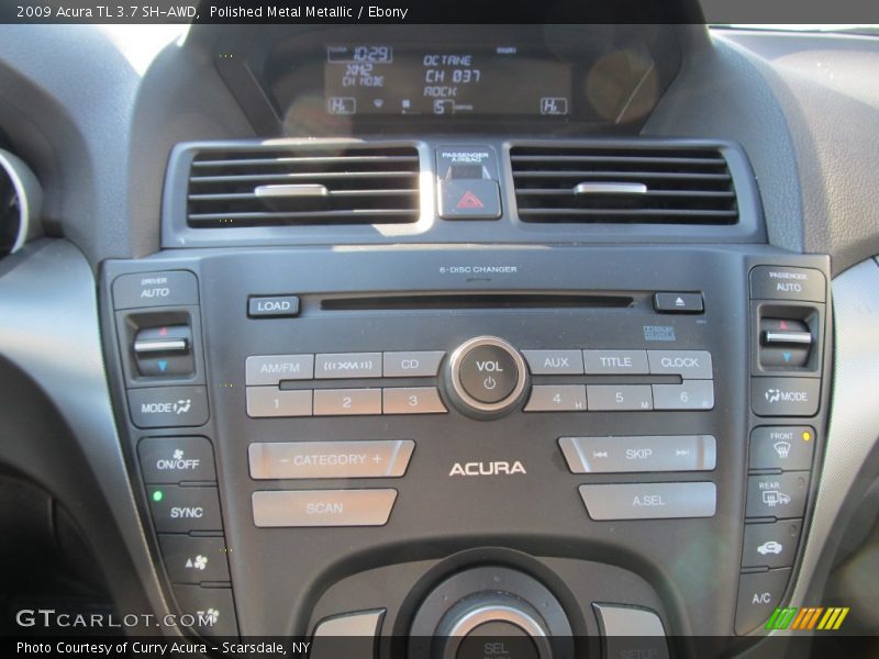 Polished Metal Metallic / Ebony 2009 Acura TL 3.7 SH-AWD