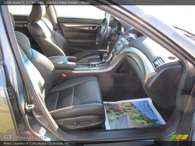 Polished Metal Metallic / Ebony 2009 Acura TL 3.7 SH-AWD