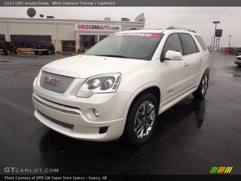White Diamond Tintcoat / Cashmere 2011 GMC Acadia Denali