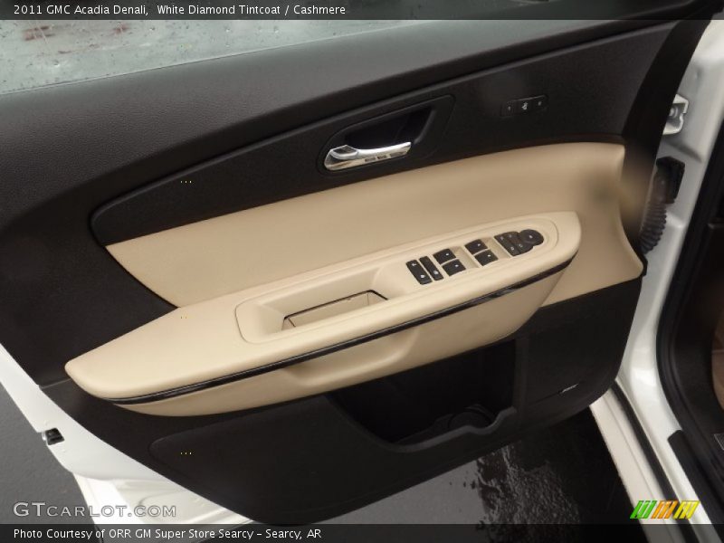 White Diamond Tintcoat / Cashmere 2011 GMC Acadia Denali