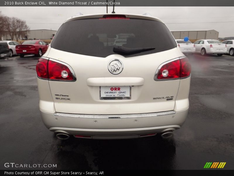 White Diamond Tricoat / Cashmere/Cocoa 2010 Buick Enclave CXL