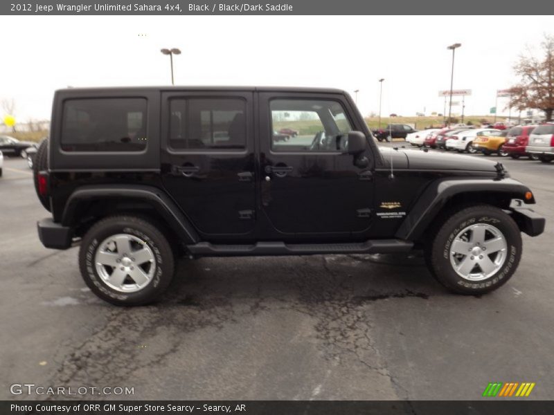 Black / Black/Dark Saddle 2012 Jeep Wrangler Unlimited Sahara 4x4