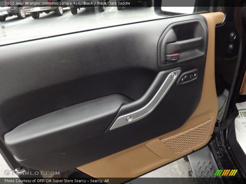 Black / Black/Dark Saddle 2012 Jeep Wrangler Unlimited Sahara 4x4