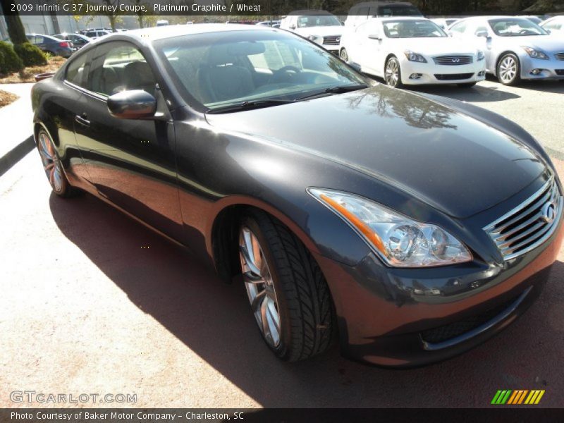 Platinum Graphite / Wheat 2009 Infiniti G 37 Journey Coupe