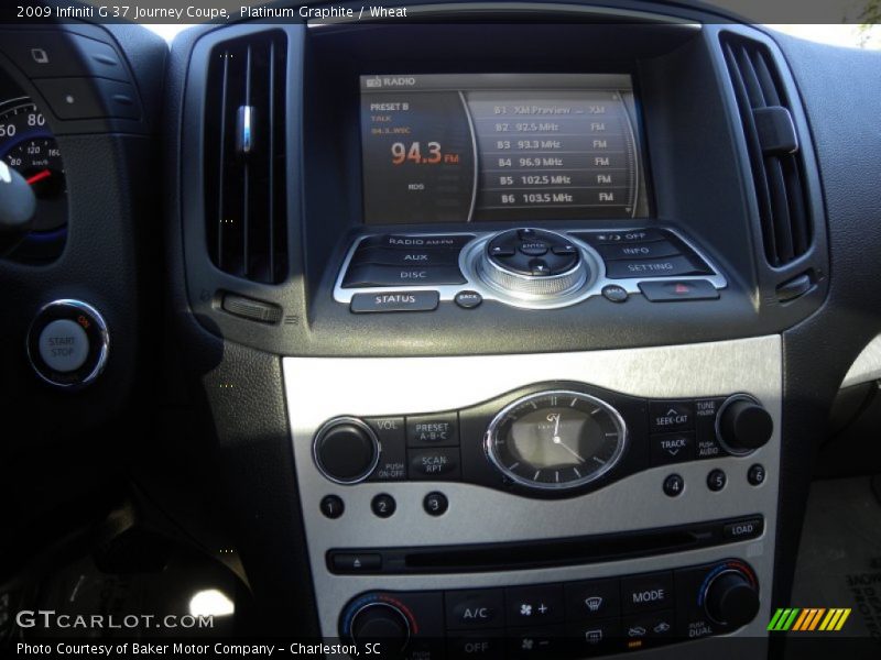 Platinum Graphite / Wheat 2009 Infiniti G 37 Journey Coupe