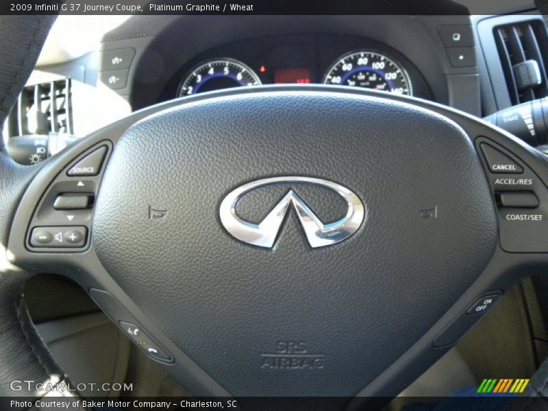 Platinum Graphite / Wheat 2009 Infiniti G 37 Journey Coupe