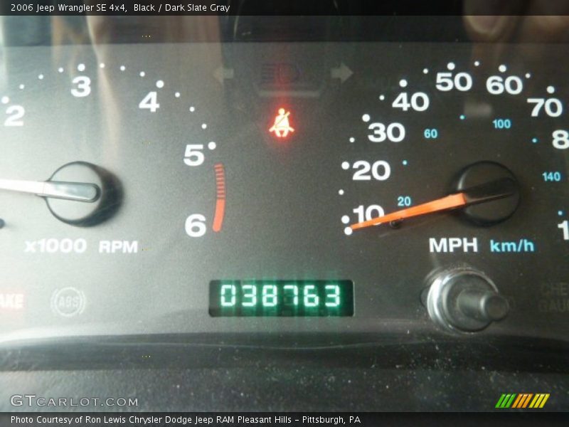 Black / Dark Slate Gray 2006 Jeep Wrangler SE 4x4