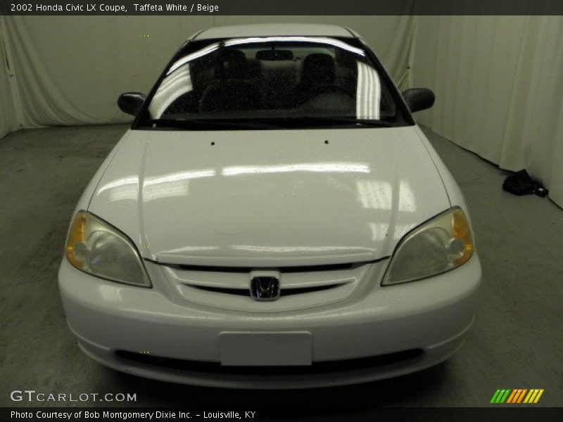 Taffeta White / Beige 2002 Honda Civic LX Coupe