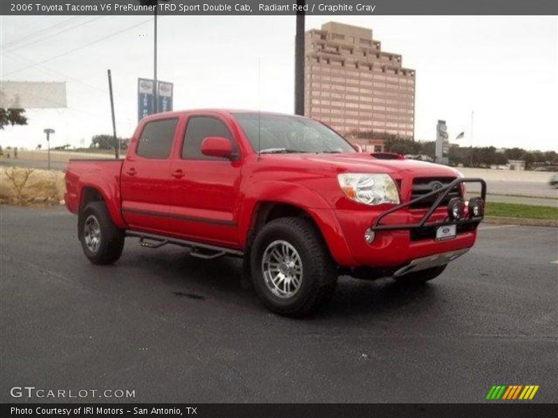 Radiant Red / Graphite Gray 2006 Toyota Tacoma V6 PreRunner TRD Sport Double Cab