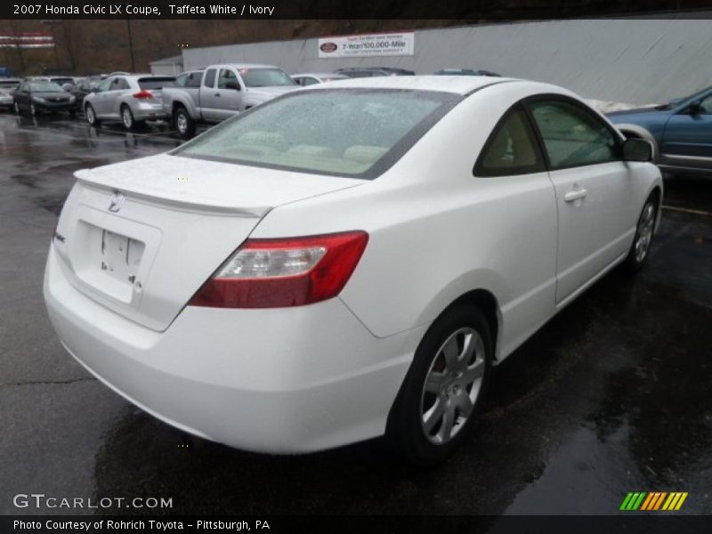 Taffeta White / Ivory 2007 Honda Civic LX Coupe