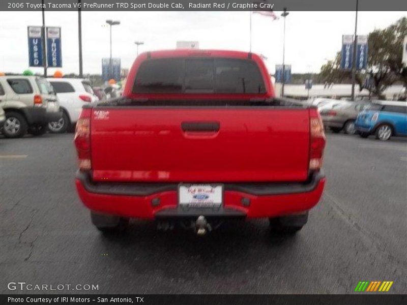 Radiant Red / Graphite Gray 2006 Toyota Tacoma V6 PreRunner TRD Sport Double Cab