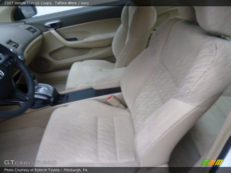 Taffeta White / Ivory 2007 Honda Civic LX Coupe