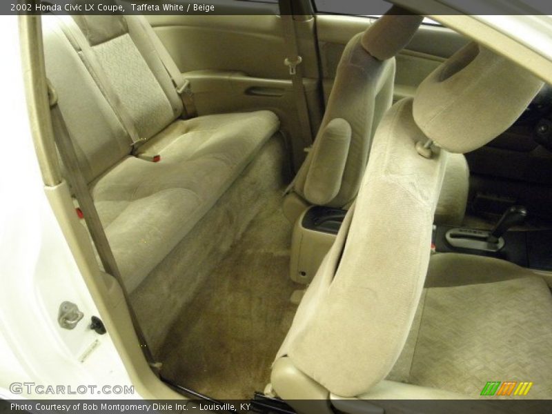 Taffeta White / Beige 2002 Honda Civic LX Coupe