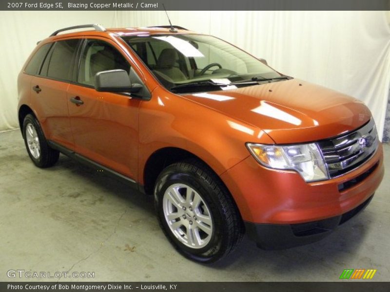 Blazing Copper Metallic / Camel 2007 Ford Edge SE
