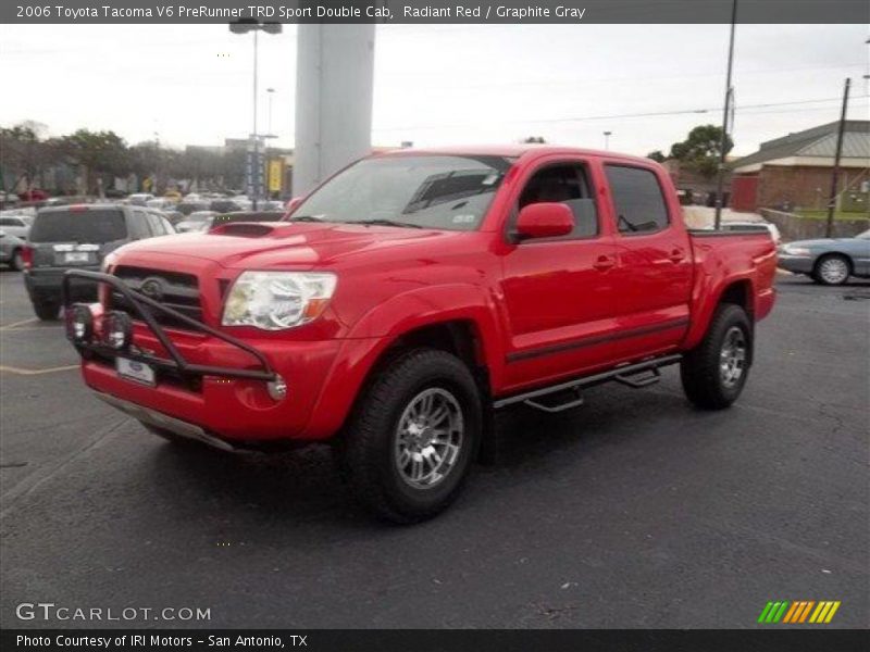Radiant Red / Graphite Gray 2006 Toyota Tacoma V6 PreRunner TRD Sport Double Cab