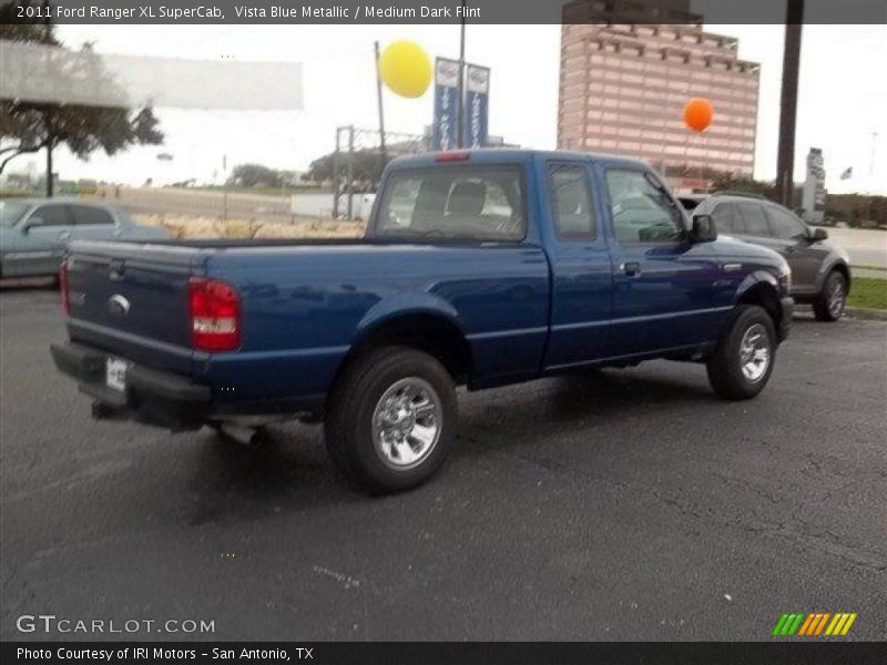 Vista Blue Metallic / Medium Dark Flint 2011 Ford Ranger XL SuperCab