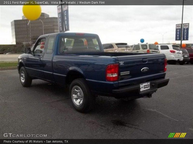 Vista Blue Metallic / Medium Dark Flint 2011 Ford Ranger XL SuperCab
