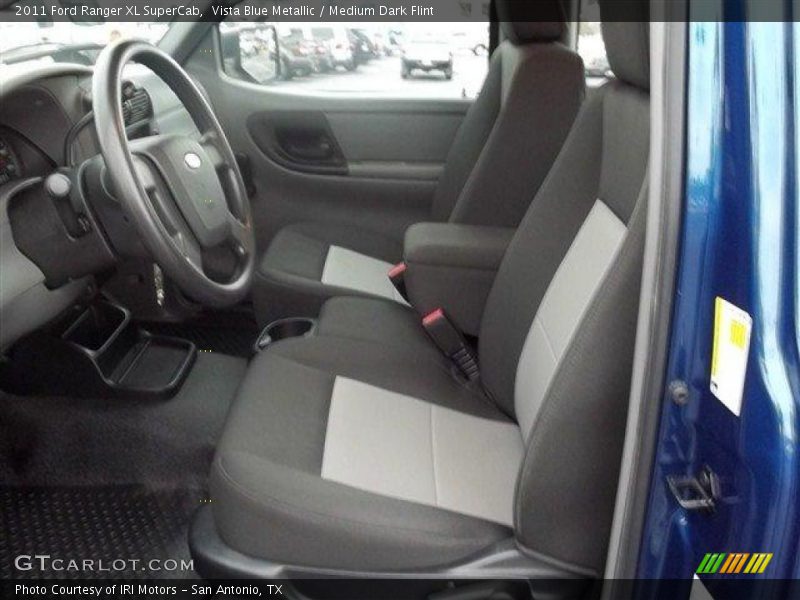 Vista Blue Metallic / Medium Dark Flint 2011 Ford Ranger XL SuperCab
