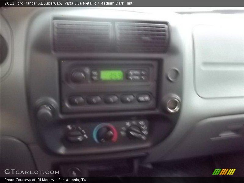 Vista Blue Metallic / Medium Dark Flint 2011 Ford Ranger XL SuperCab