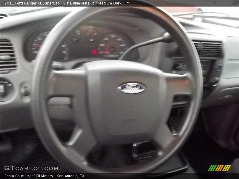 Vista Blue Metallic / Medium Dark Flint 2011 Ford Ranger XL SuperCab