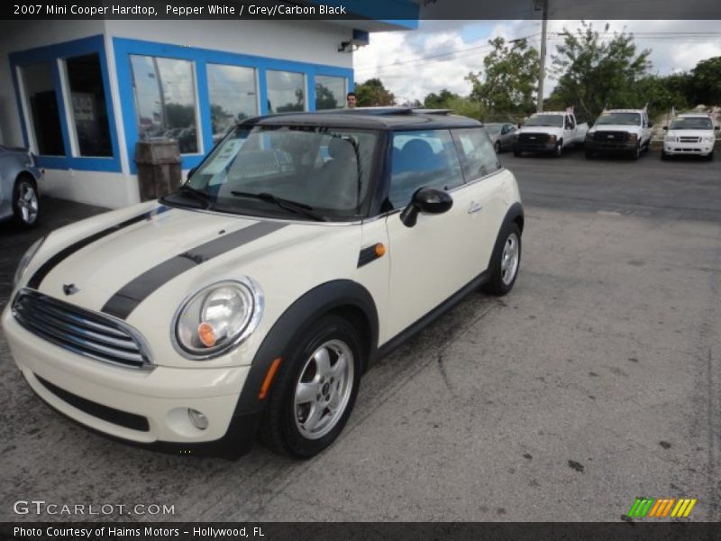 Pepper White / Grey/Carbon Black 2007 Mini Cooper Hardtop