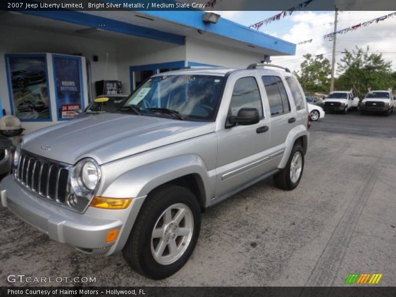 Bright Silver Metallic / Medium Slate Gray 2007 Jeep Liberty Limited