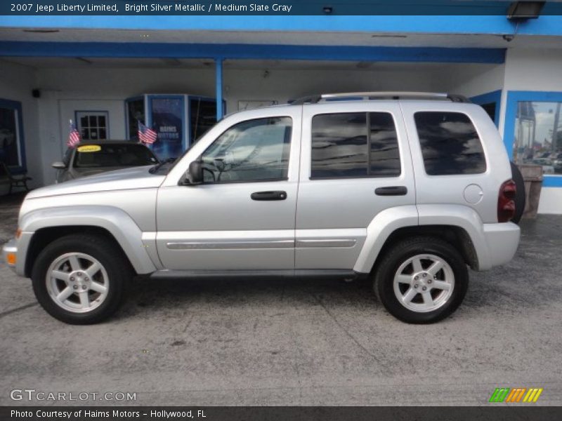 Bright Silver Metallic / Medium Slate Gray 2007 Jeep Liberty Limited