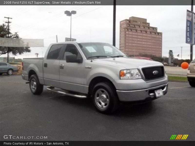 Silver Metallic / Medium/Dark Flint 2008 Ford F150 XLT SuperCrew