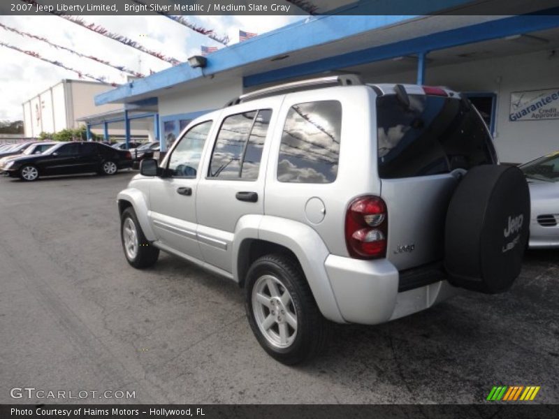 Bright Silver Metallic / Medium Slate Gray 2007 Jeep Liberty Limited