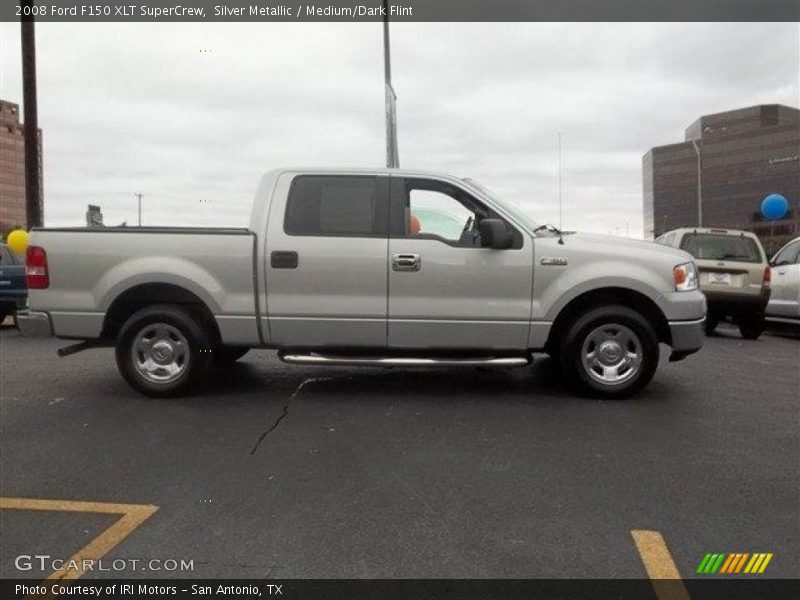 Silver Metallic / Medium/Dark Flint 2008 Ford F150 XLT SuperCrew