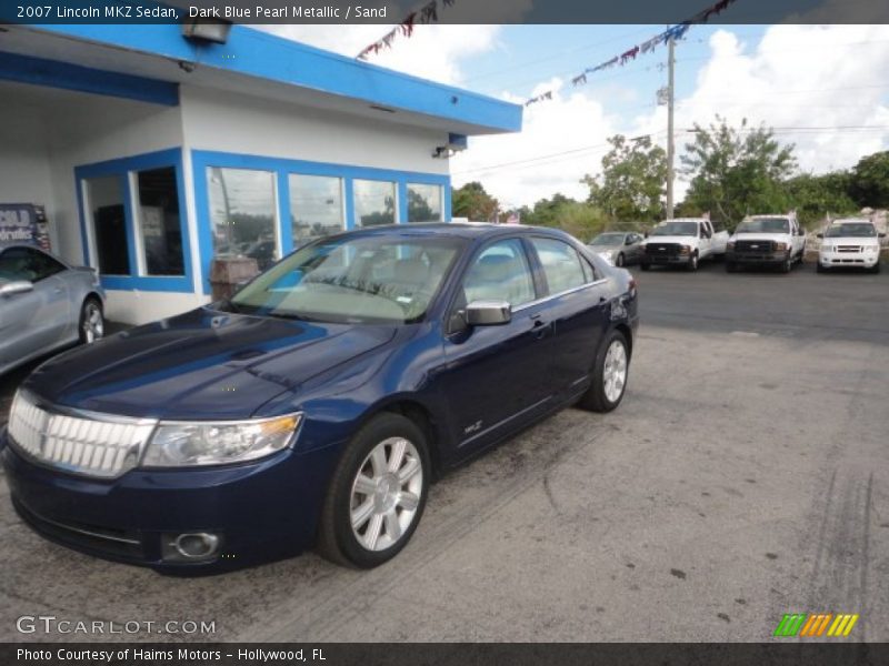 Dark Blue Pearl Metallic / Sand 2007 Lincoln MKZ Sedan