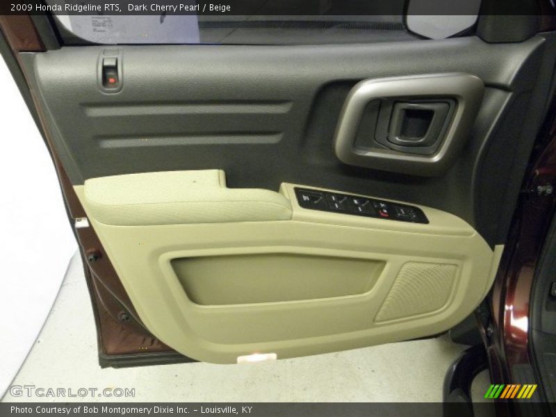 Dark Cherry Pearl / Beige 2009 Honda Ridgeline RTS