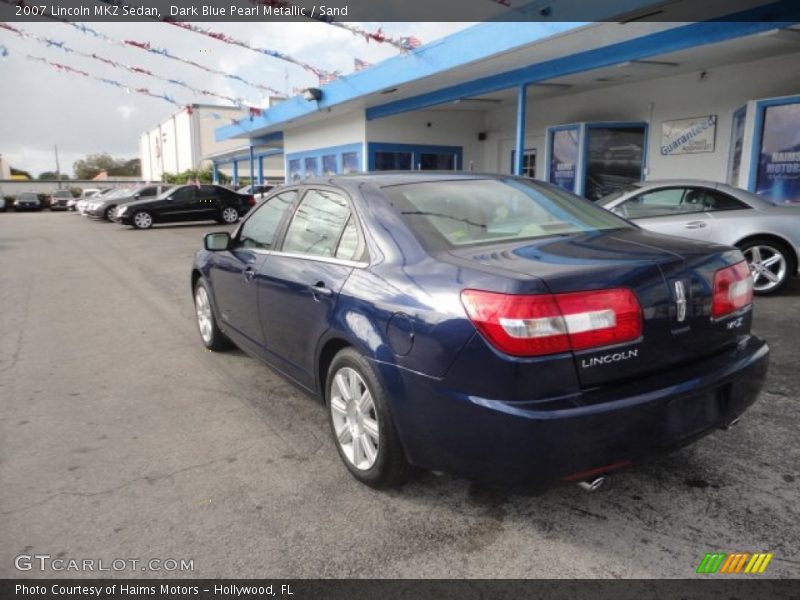 Dark Blue Pearl Metallic / Sand 2007 Lincoln MKZ Sedan