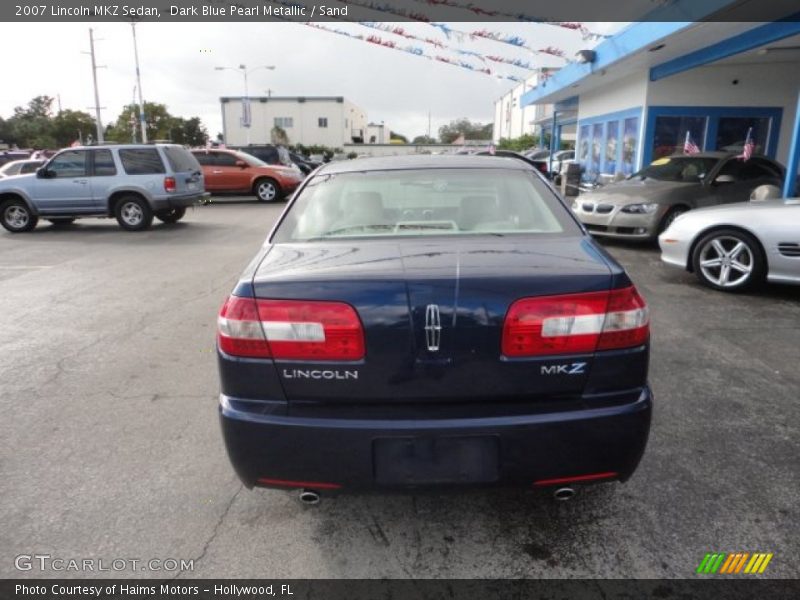 Dark Blue Pearl Metallic / Sand 2007 Lincoln MKZ Sedan