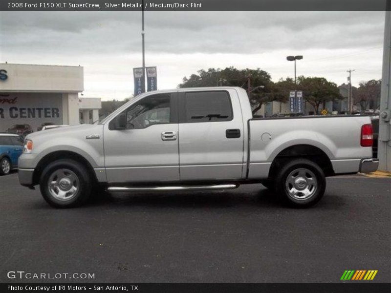 Silver Metallic / Medium/Dark Flint 2008 Ford F150 XLT SuperCrew