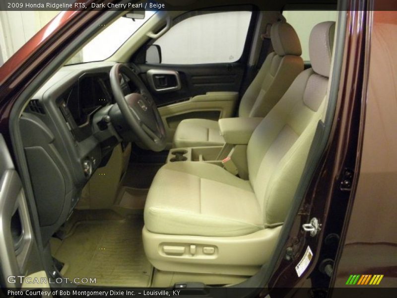 Dark Cherry Pearl / Beige 2009 Honda Ridgeline RTS