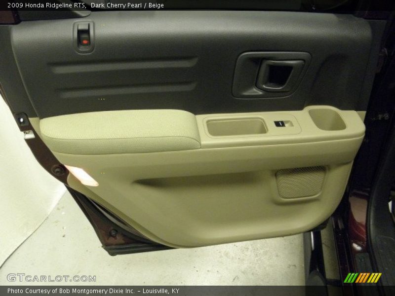 Dark Cherry Pearl / Beige 2009 Honda Ridgeline RTS
