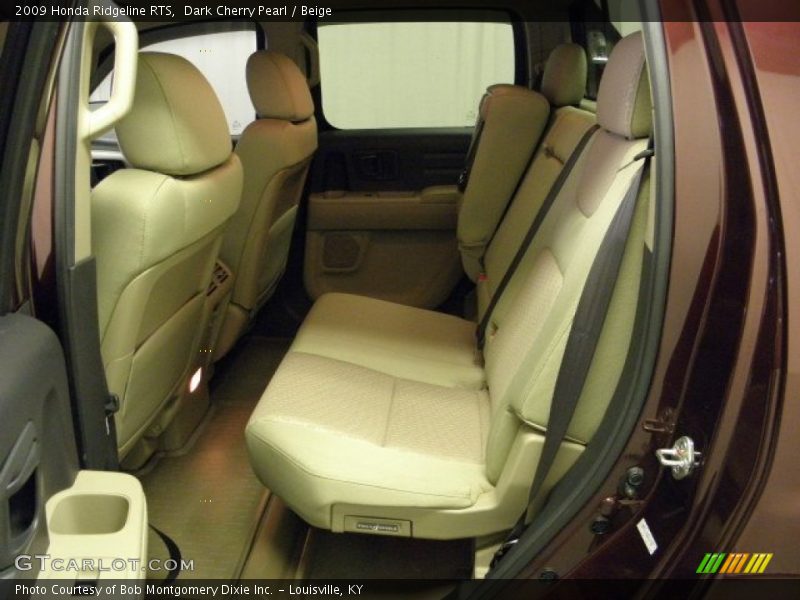 Dark Cherry Pearl / Beige 2009 Honda Ridgeline RTS