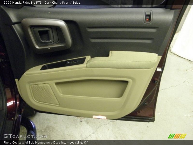 Dark Cherry Pearl / Beige 2009 Honda Ridgeline RTS