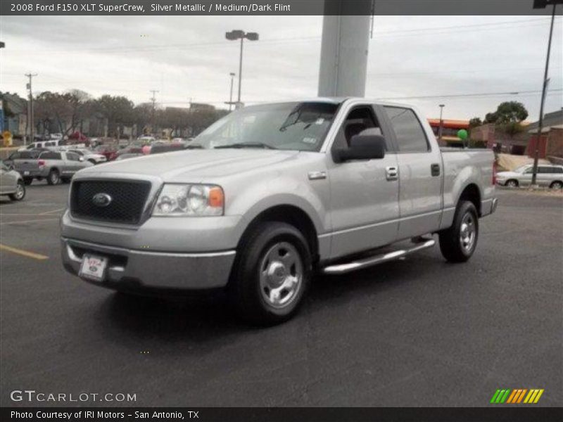 Silver Metallic / Medium/Dark Flint 2008 Ford F150 XLT SuperCrew