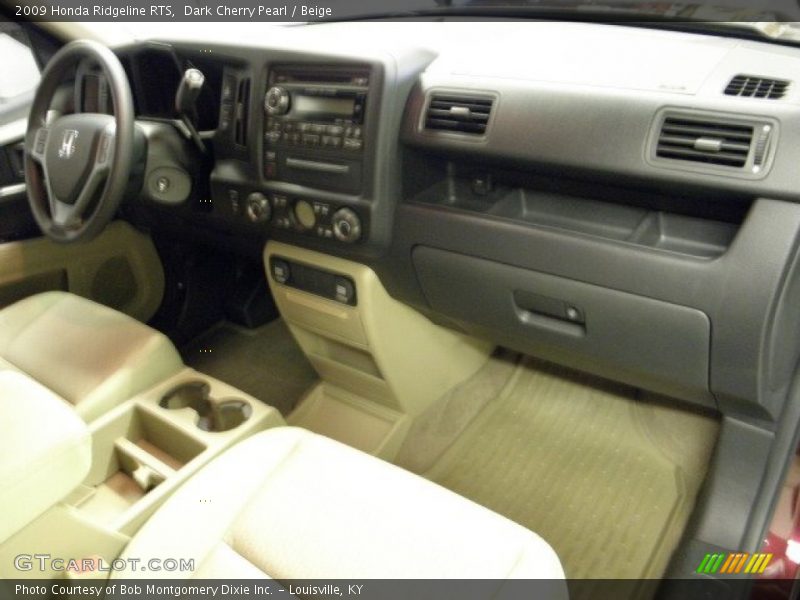 Dark Cherry Pearl / Beige 2009 Honda Ridgeline RTS